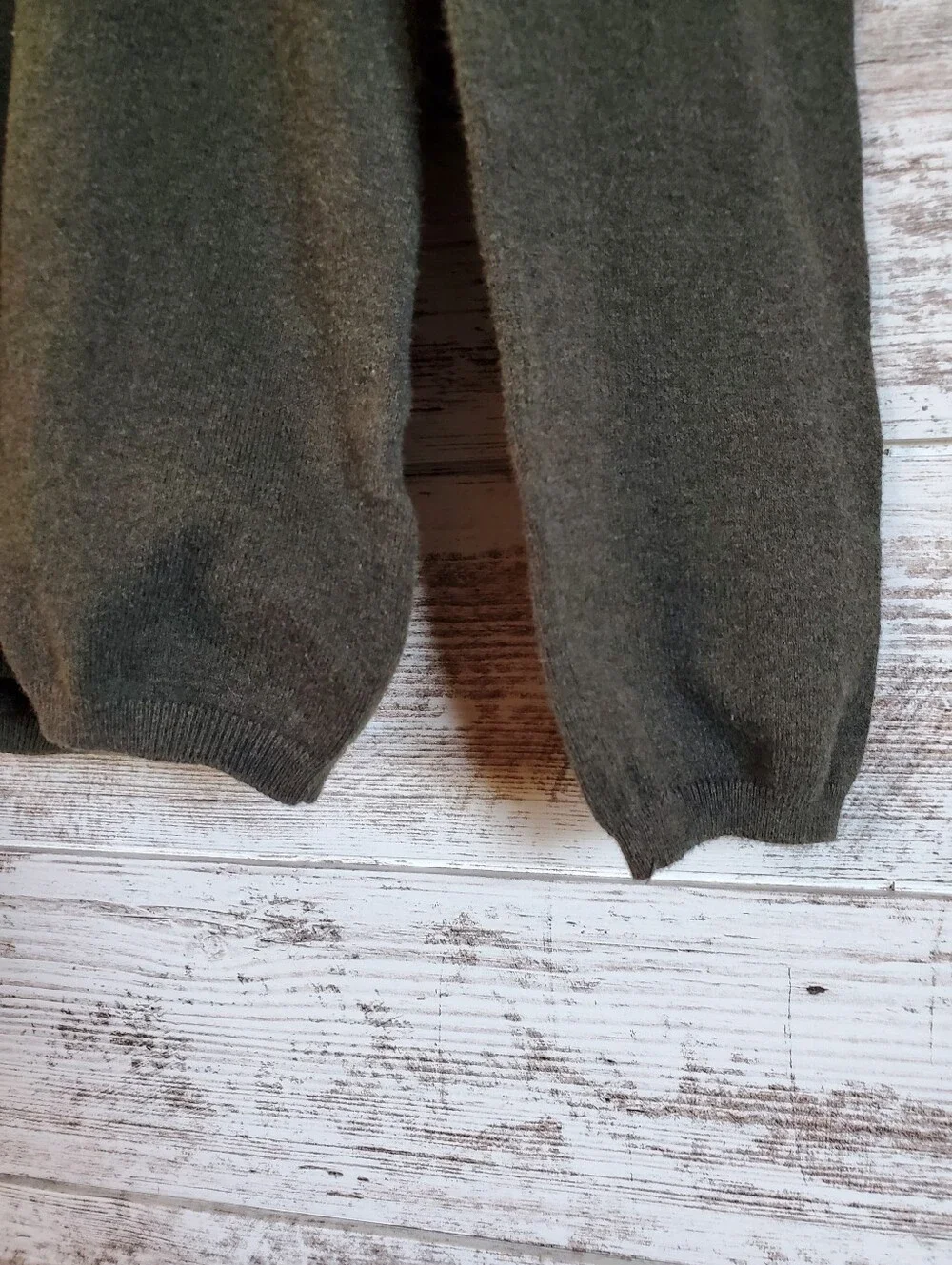 Gap Unisex Turtleneck Sweater Olive Green Combed Cotton Pullover